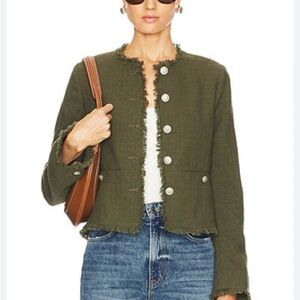 Rag & bone Carmen Italian green army  jacket size 0 NWT